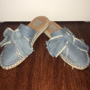 DV by Dolce Vita denim bow mules size 6.5